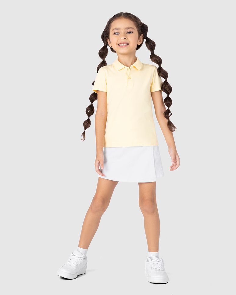 Shorts Saia Infantil Menina Bolso Faca Em Sarja Com Elastano Malwee Kids