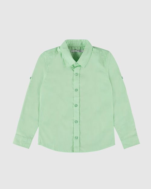 Camisa Infantil Menino Manga Longa Em Tricoline Malwee Kids