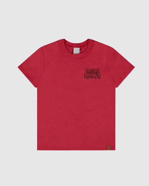 Camiseta Infantil Menino Estampa Frente E Costas Em Malha Botonê Malwee Kids