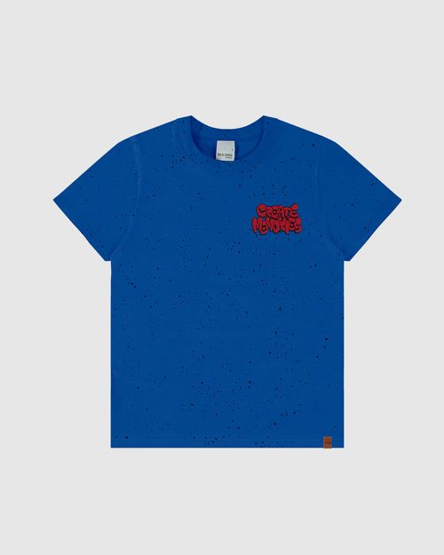 Camiseta Infantil Menino Estampa Frente E Costas Em Malha Botonê Malwee Kids