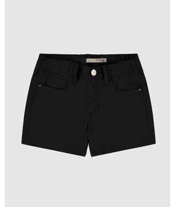 Shorts Infantil Menina Cintura Média Em Sarja Com Elastano Malwee Kids