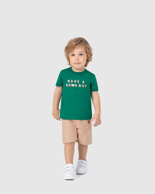 Conjunto Infantil Menino Have A Good Day Em Algodão Malwee Kids