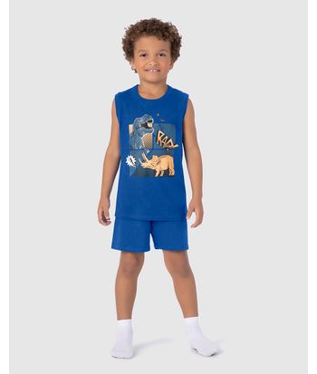 Pijama Infantil Menino Regata Rad! Em Algodão Malwee Kids
