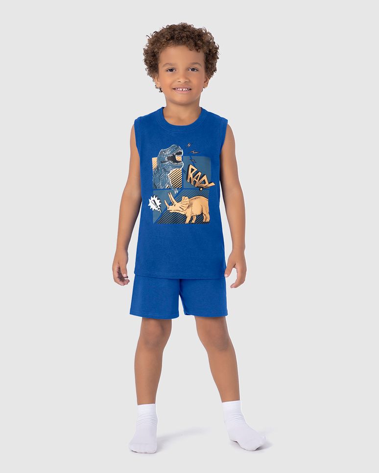 Pijama Infantil Menino Regata Rad! Em Algodão Malwee Kids