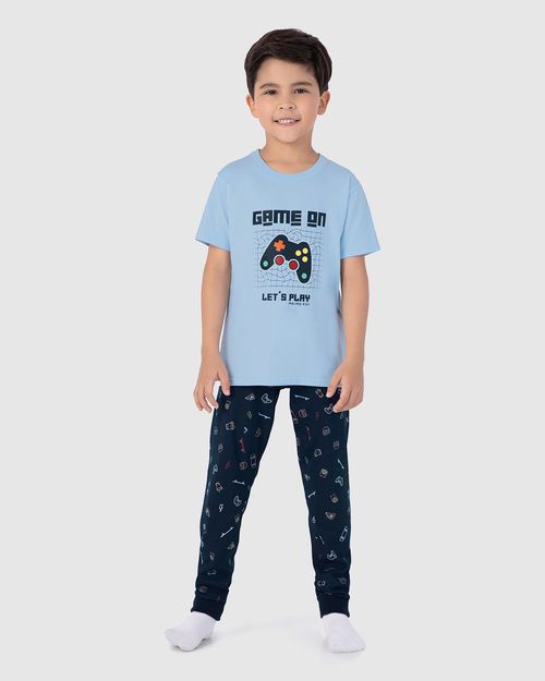 Pijama Infantil Menino Game On Em Algodão Malwee Kids