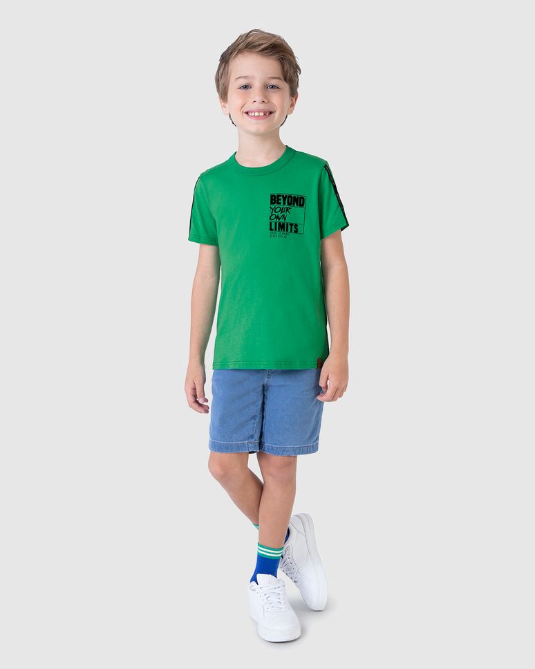 Camiseta Infantil Menino Estampa HD Em Algodão Malwee Kids