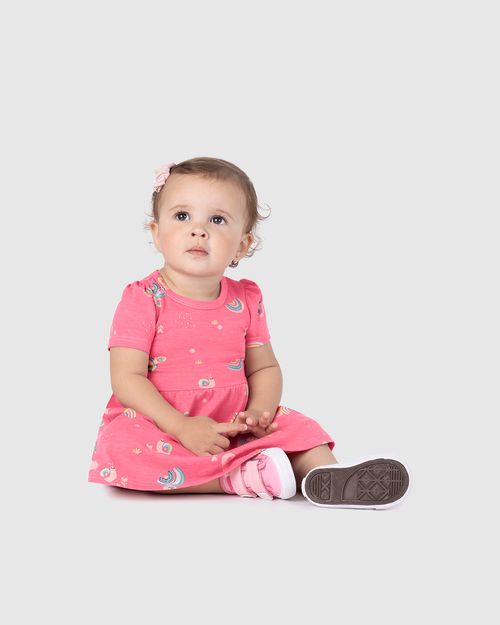 Vestido Infantil Rodado Em Algodão Malwee Kids