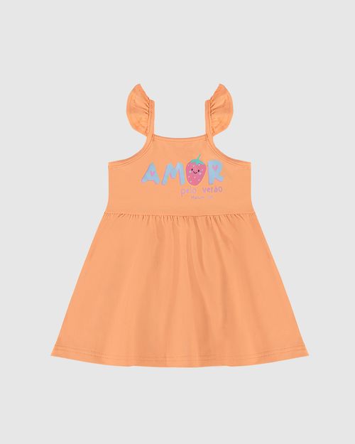 Vestido Infantil Amor Pelo Verão Em Algodão Malwee Kids