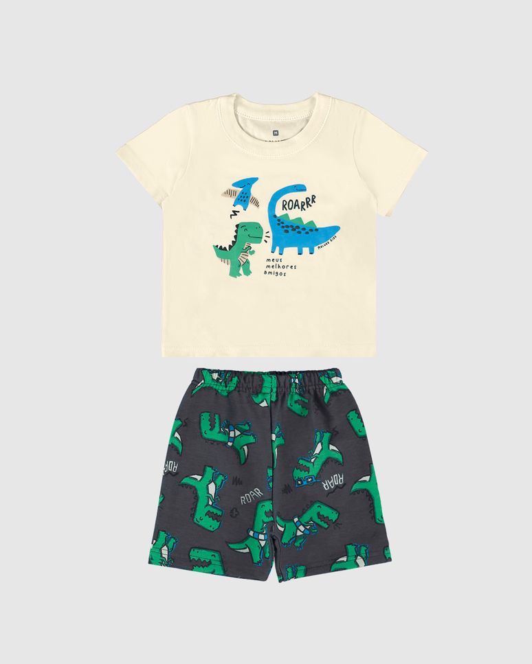 Conjunto Infantil Menino Meus Melhores Amigos Em Algodão Malwee Kids