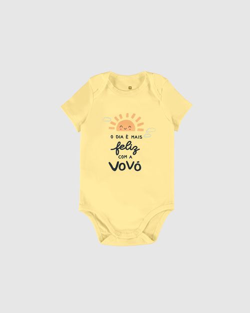 Body Bebê O Dia É Mais Feliz Com A Vovó Em Algodão Malwee Kids