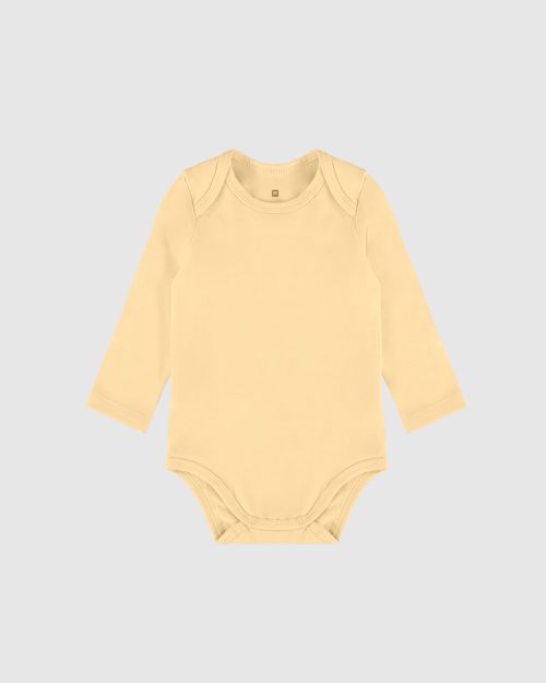 Body Bebê Transpassado Manga Longa Em Algodão Malwee Kids