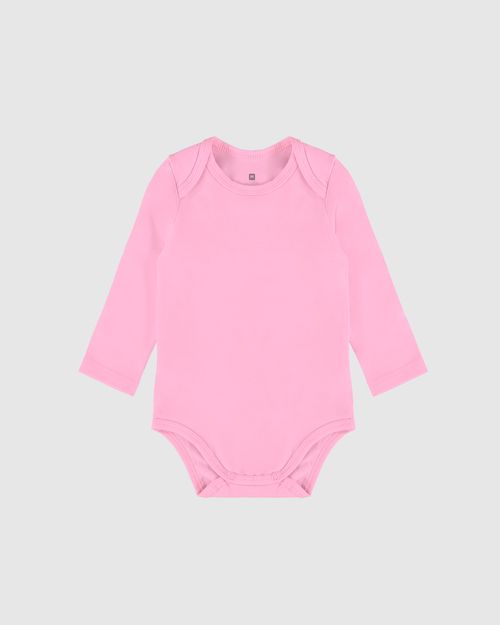 Body Bebê Transpassado Manga Longa Em Algodão Malwee Kids