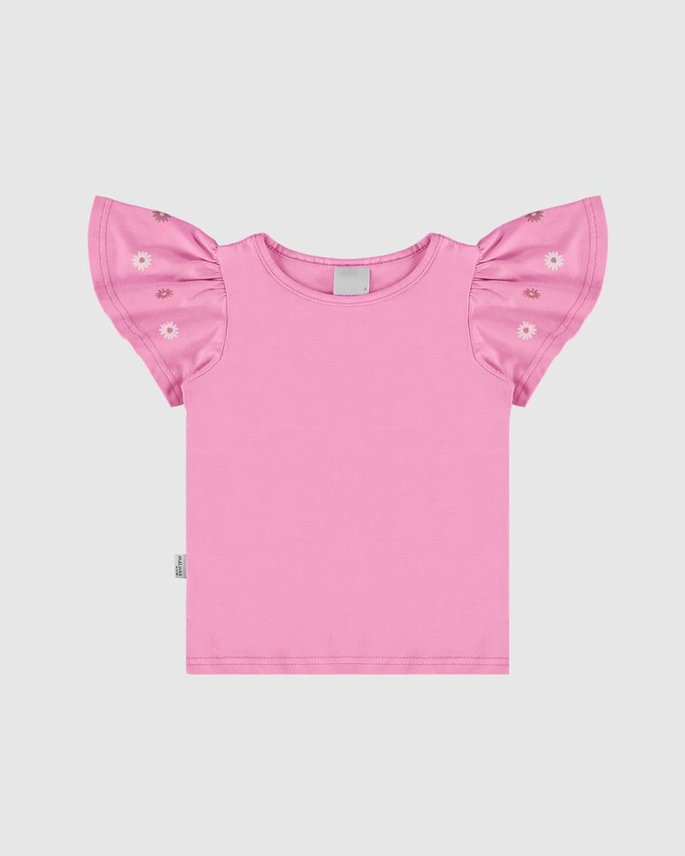 Blusa Infantil Menina Manga Com Estampa Malwee Kids