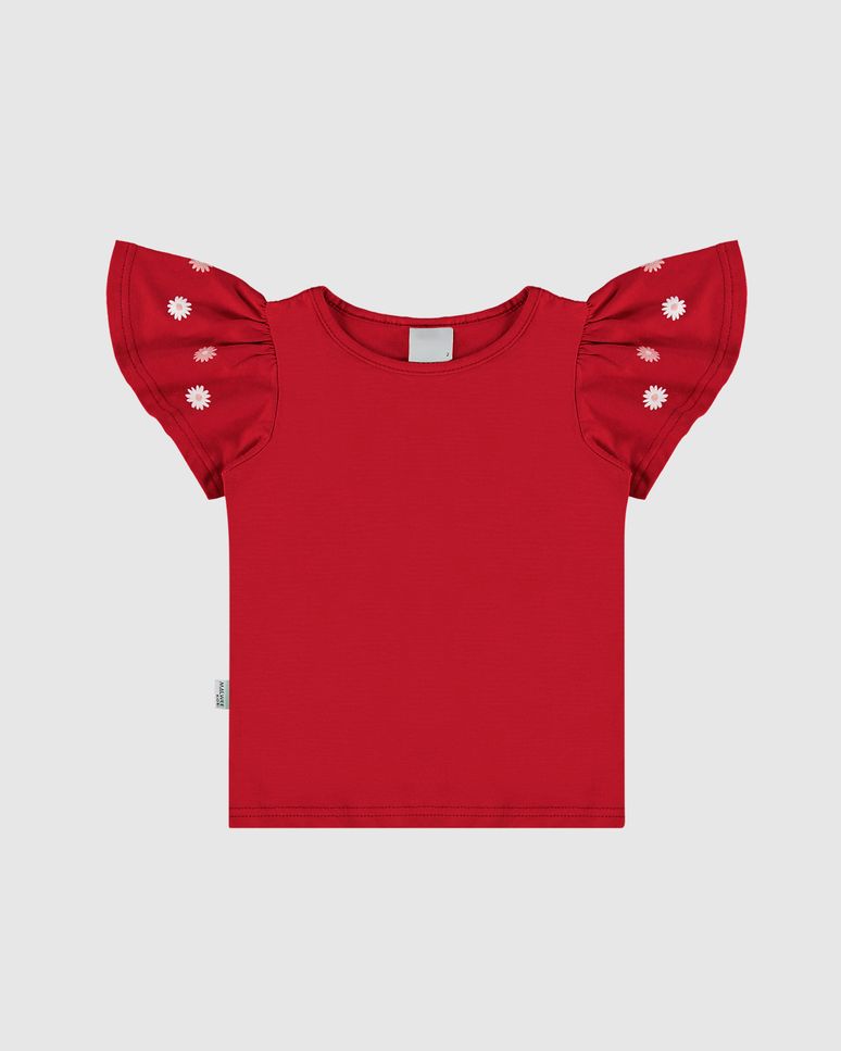 Blusa Infantil Menina Manga Com Estampa Malwee Kids
