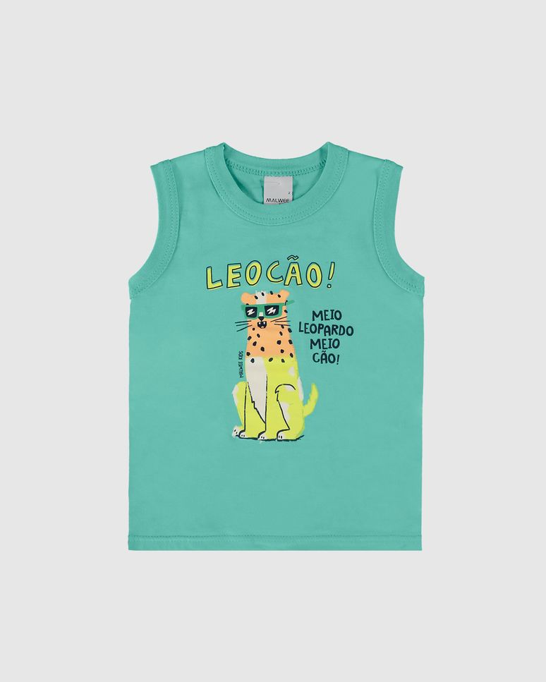 Regata Infantil Menino Leocão! Em Algodão Malwee Kids