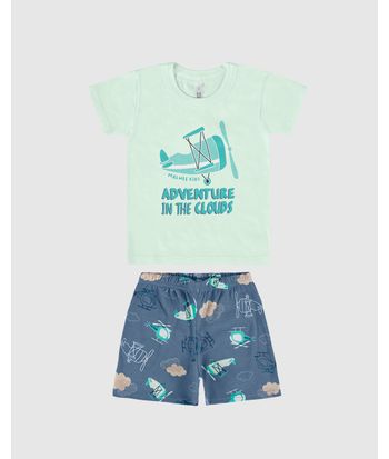 Pijama Infantil Menino Adventure Em Algodão Malwee Kids