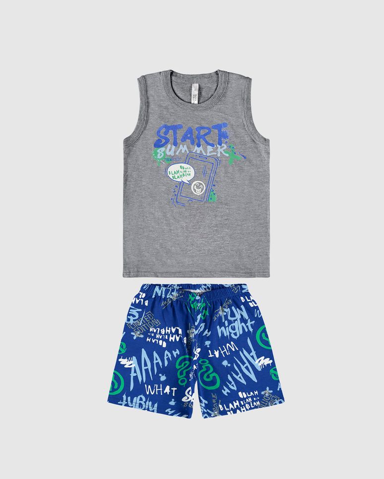 Pijama Infantil Menino Start Summer Em Algodão Malwee Kids