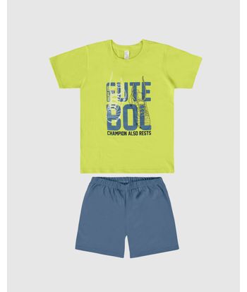 Pijama Infantil Menino Futebol Em Algodão Malwee Kids