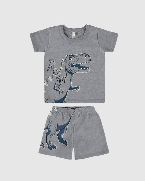 Pijama Infantil Menino Dinossauro Em Algodão Malwee Kids