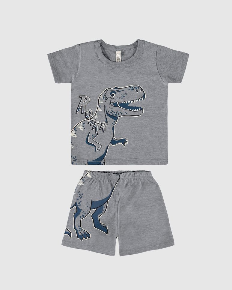 Pijama Infantil Menino Dinossauro Em Algodão Malwee Kids