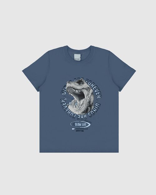 Camiseta Infantil Menino Dinos Are Forever Em Algodão Malwee Kids