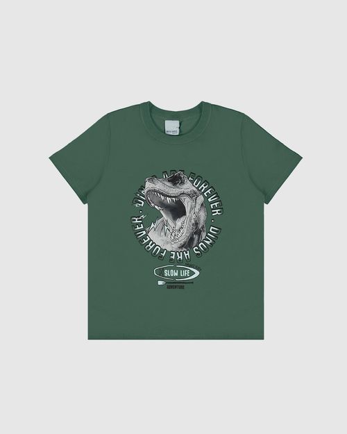 Camiseta Infantil Menino Dinos Are Forever Em Algodão Malwee Kids