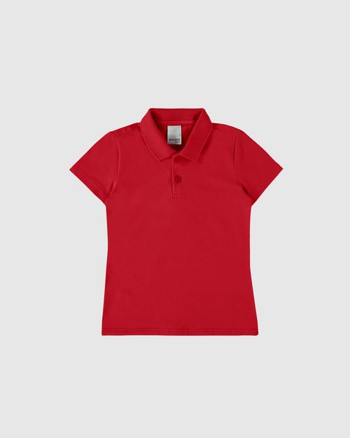 Blusa Polo Infantil Menina Em Algodão Malwee Kids