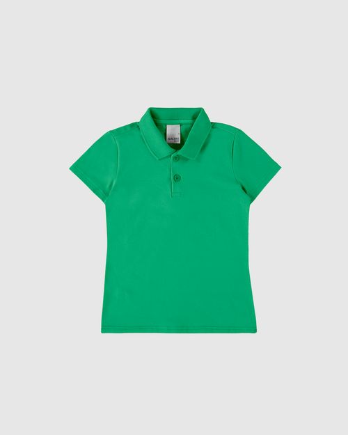 Blusa Polo Infantil Menina Em Algodão Malwee Kids