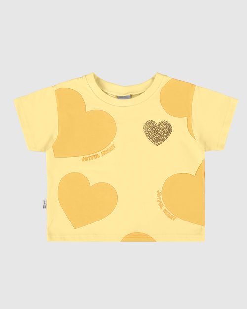 Blusa Infantil Menina Estampa + Bordado Lantejoulas Em Algodão Malwee Kids