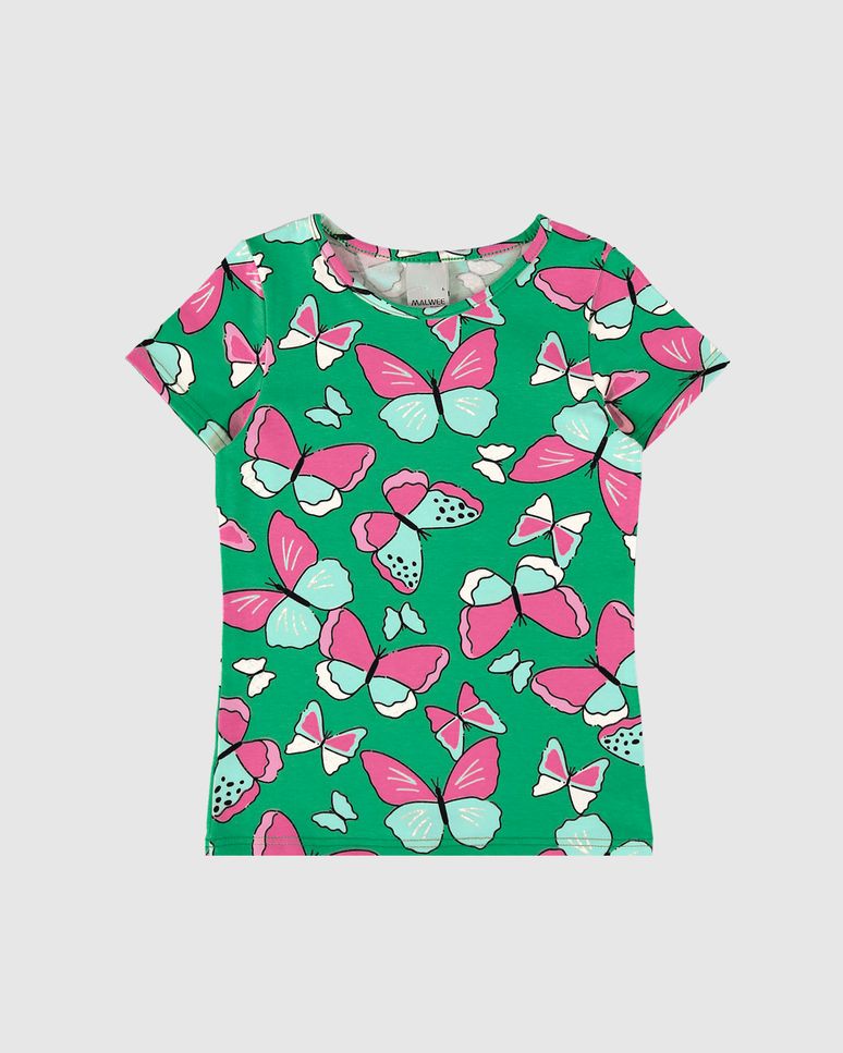 Blusa Infantil Menina Estampada Em Algodão Malwee Kids