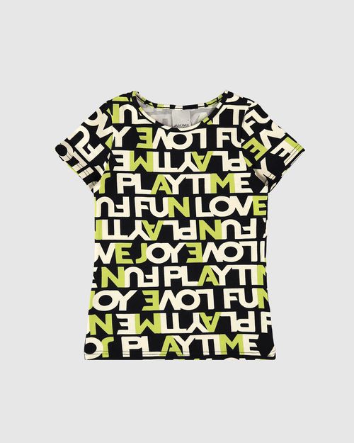 Blusa Infantil Menina Estampada Em Algodão Malwee Kids