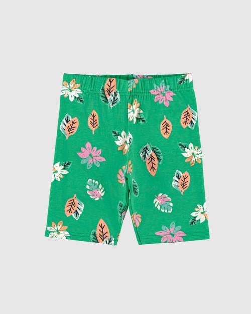 Bermuda Infantil Menina Estampada Em Algodão Malwee Kids