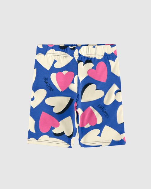 Bermuda Infantil Menina Estampada Em Algodão Malwee Kids