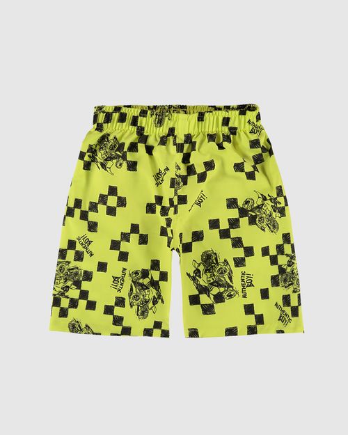Bermuda Infantil Menino Estampada Em Microfibra Malwee Kids