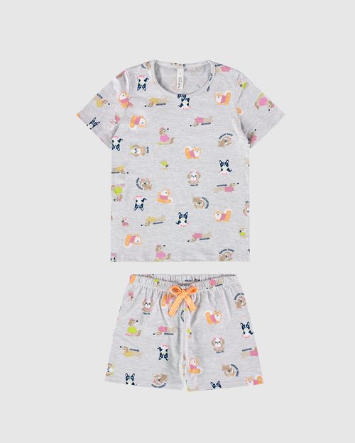 Pijama Infantil Menina Estampa Corrida Em Algodão Malwee Kids