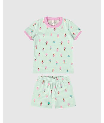 Pijama Infantil Menina Brilha No Escuro Em Algodão Malwee Kids