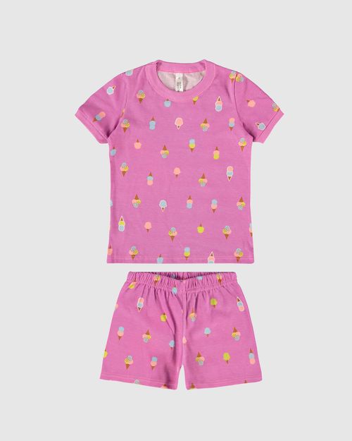Pijama Infantil Menina Brilha No Escuro Em Algodão Malwee Kids