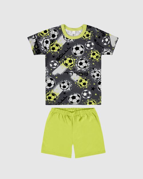 Pijama Infantil Menino Camiseta Estampa Corrida Em Algodão Malwee Kids