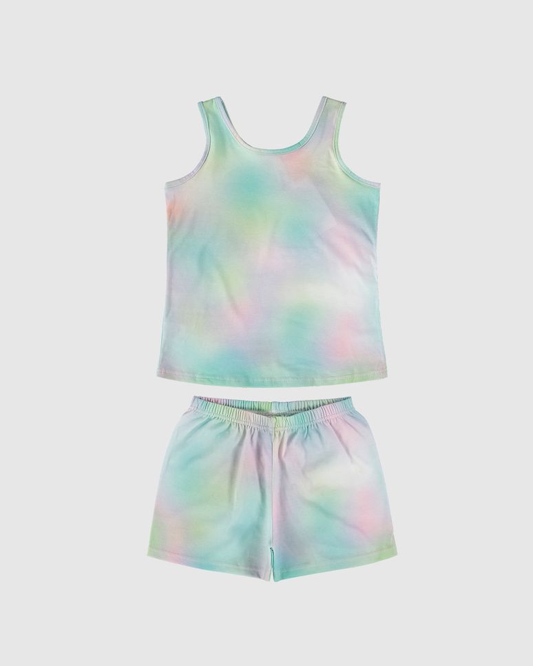 Pijama Infantil Menina Regata E Shorts Em Algodão Malwee Kids