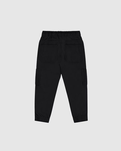 Calça Infantil Menino Jogger Bolso Sobreposto Em Sarja Stretch Malwee Kids