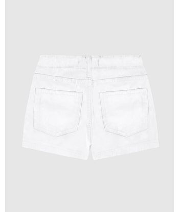 Shorts Infantil Menina Cintura Média Em Sarja Com Elastano Malwee Kids