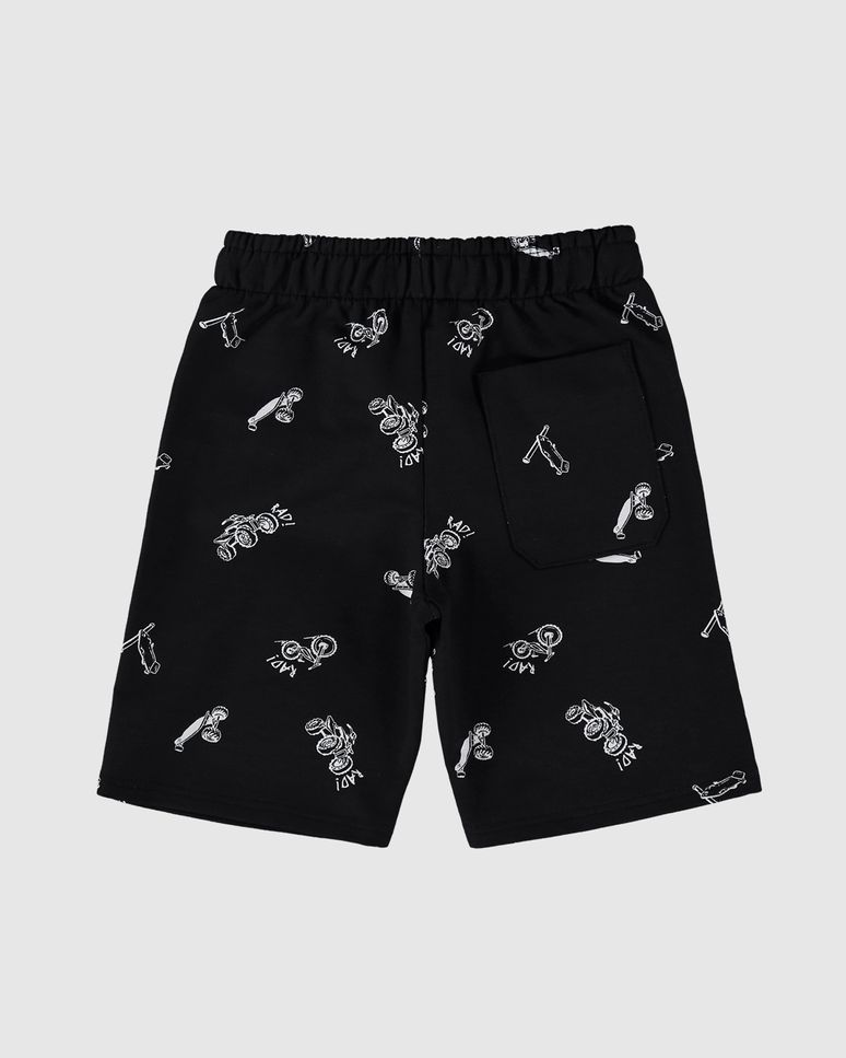 Bermuda Infantil Menino Estampada Em Moletinho Malwee Kids