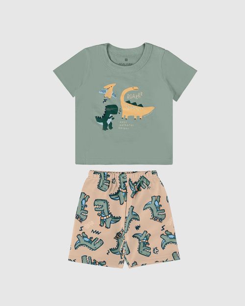 Conjunto Infantil Menino Meus Melhores Amigos Em Algodão Malwee Kids