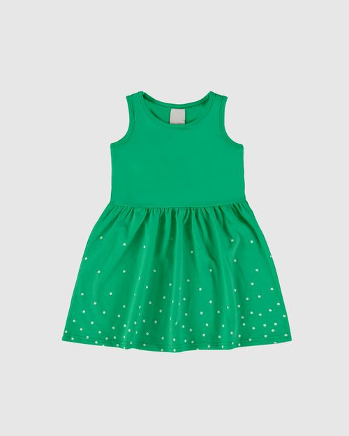 Vestido Infantil Rodado Sem Mangas Em Algodão Malwee Kids