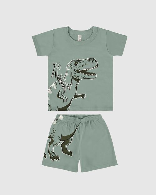 Pijama Infantil Menino Dinossauro Em Algodão Malwee Kids