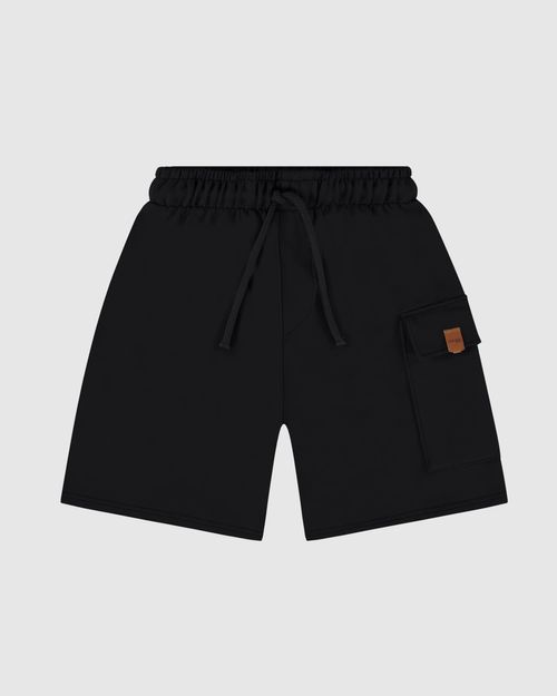 Bermuda Infantil Menino Com Bolso Cargo Em Moletinho Malwee Kids