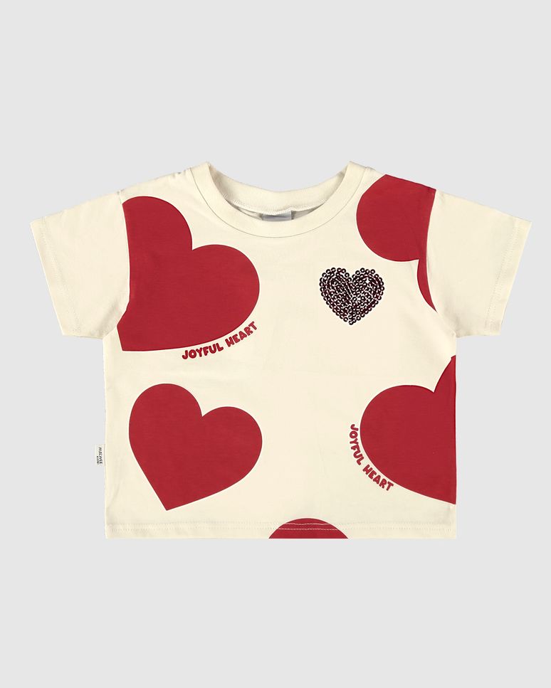 Blusa Infantil Menina Estampa + Bordado Lantejoulas Em Algodão Malwee Kids