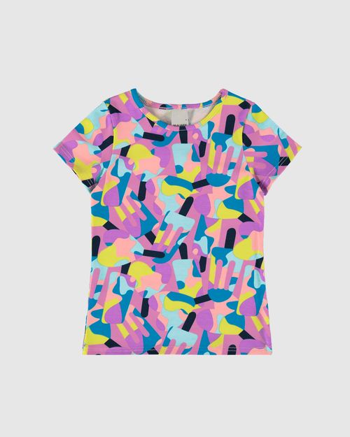 Blusa Infantil Menina Estampada Em Algodão Malwee Kids