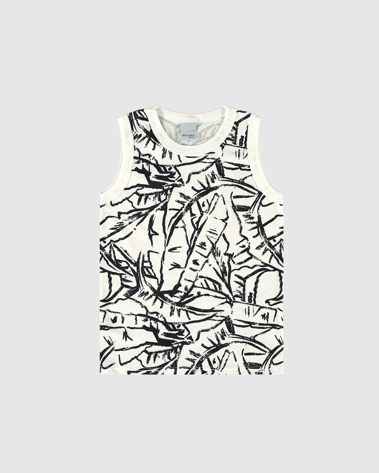 Regata Infantil Menino Estampada Em Algodão Malwee Kids