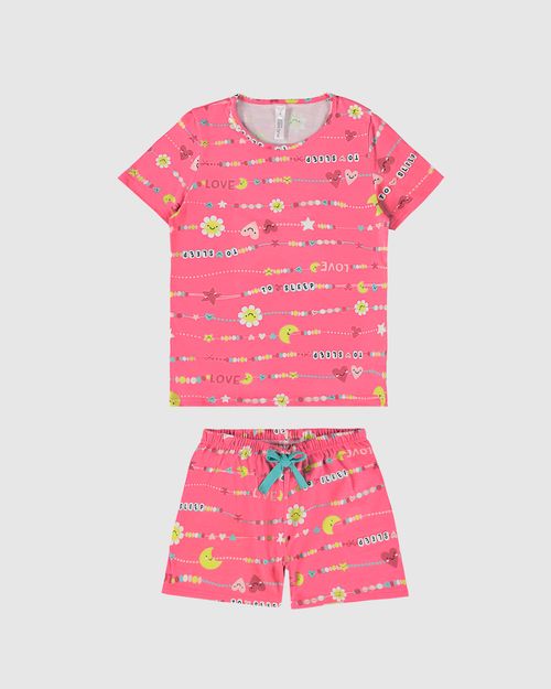 Pijama Infantil Menina Estampa Corrida Em Algodão Malwee Kids
